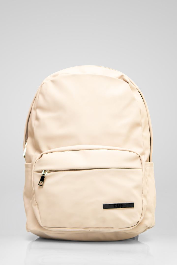 HOMEM-MOCHILA BEGE NOVA