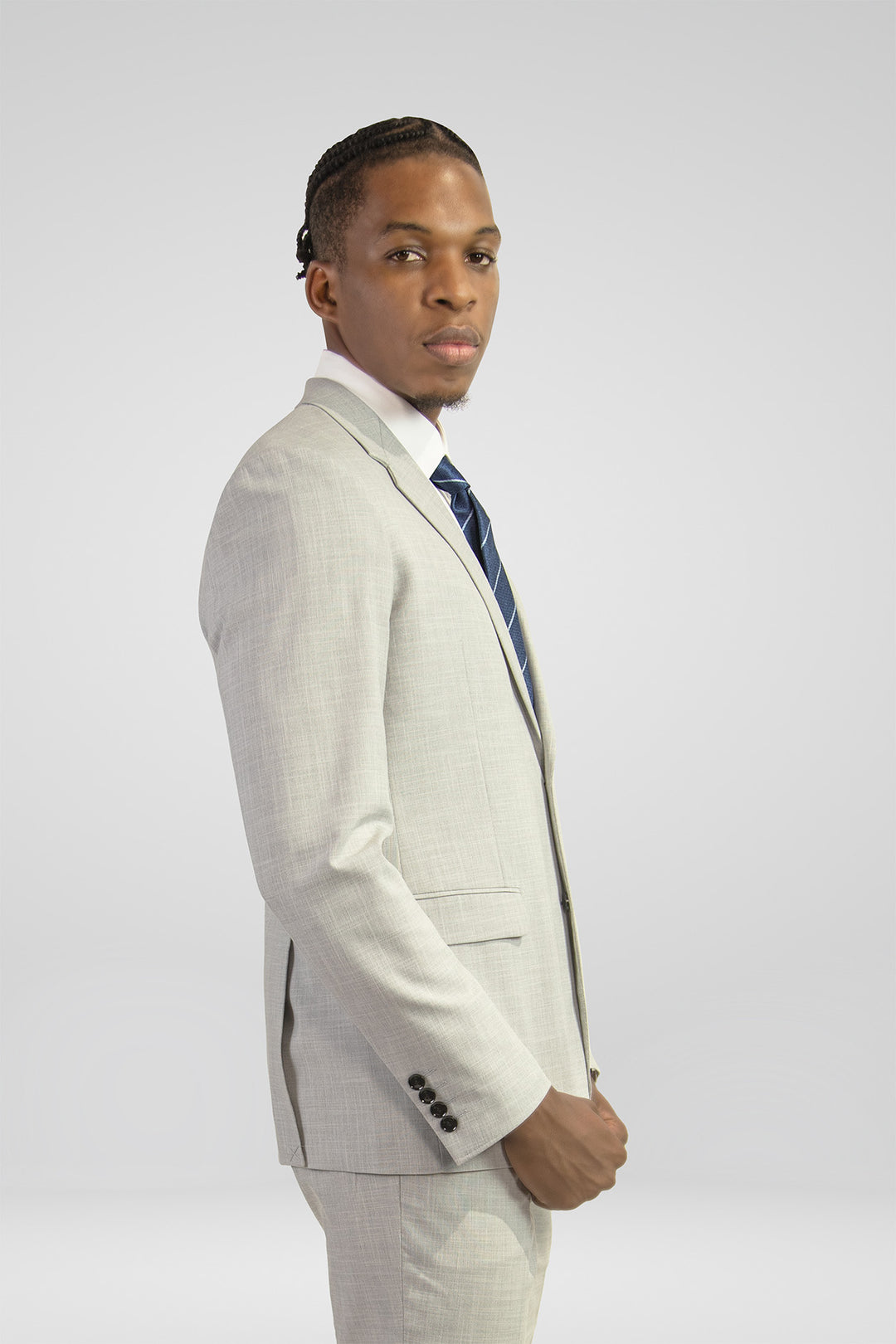 HOMEM-FATO CINZA SKINNY FIT NOVO