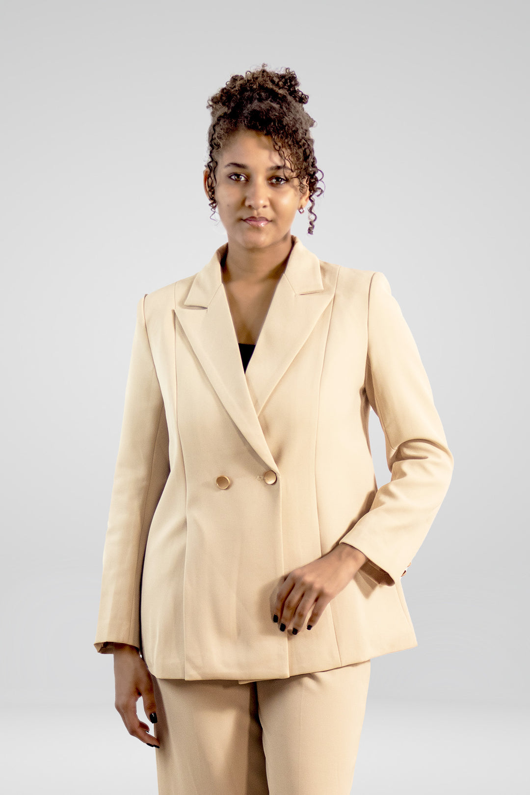 MULHER- BLAZER CREME NOVO