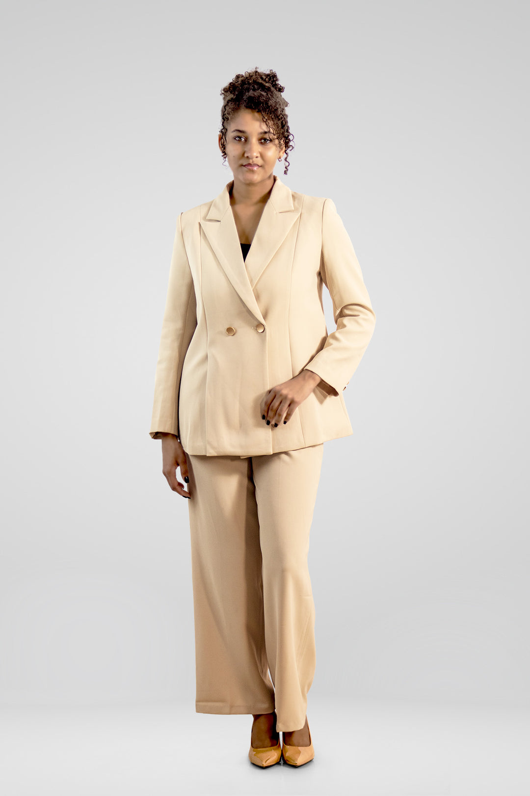 MULHER- BLAZER CREME NOVO