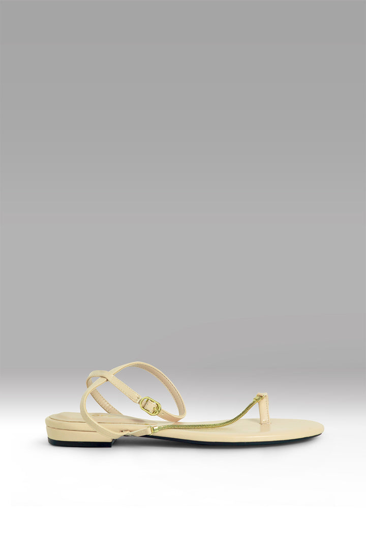 MULHER-SANDÁLIAS CREME NOVA