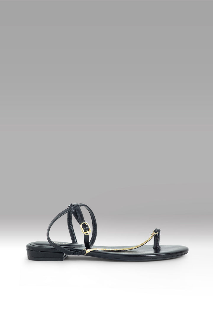 MULHER-SANDÁLIAS PRETA NOVA