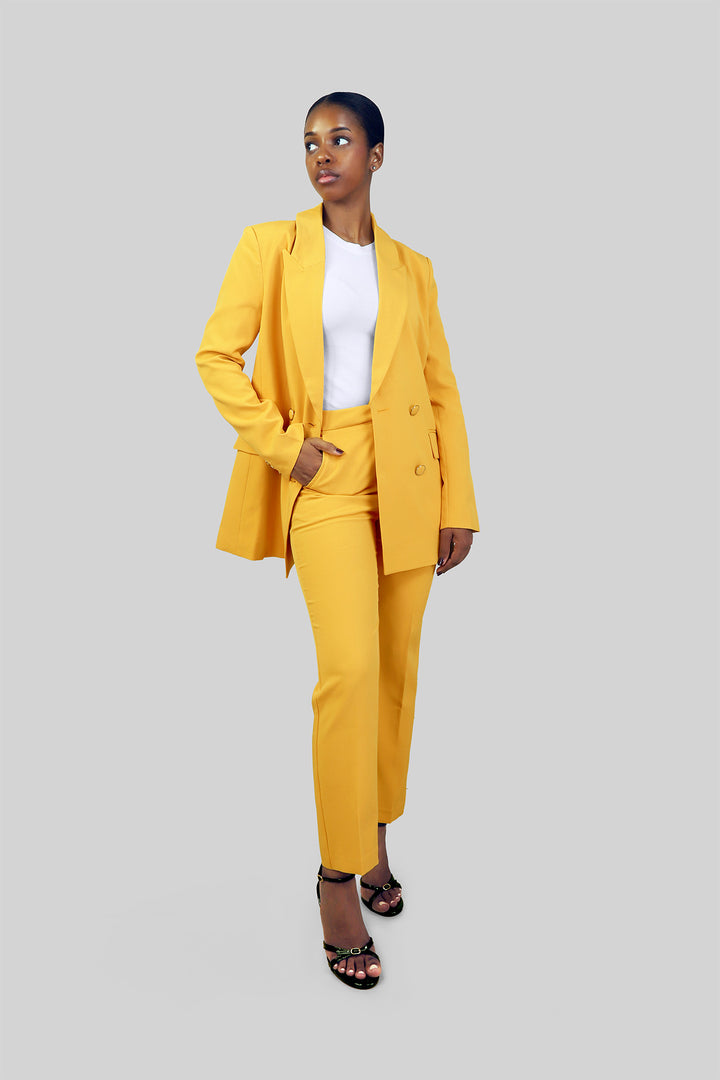 MULHER-BLAZER AMARELO NOVO