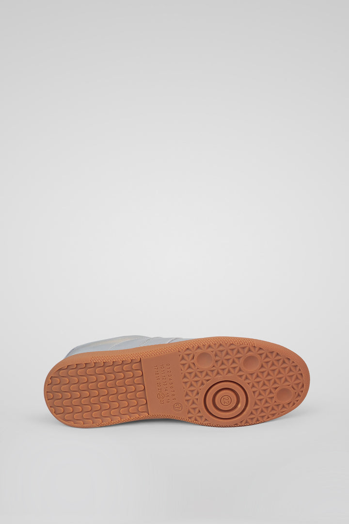 MULHER-TÉNIS PRATEADO E BRANCO NOVO