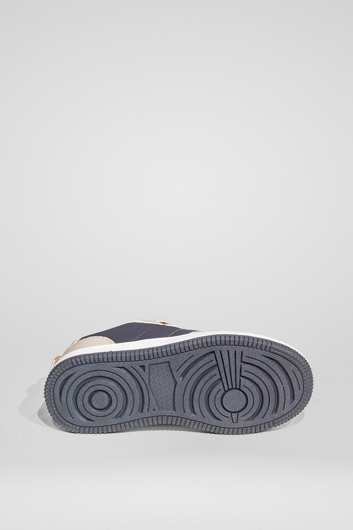 CRIANÇA-TÉNIS CAQUI E AZUL ESCURO NOVO