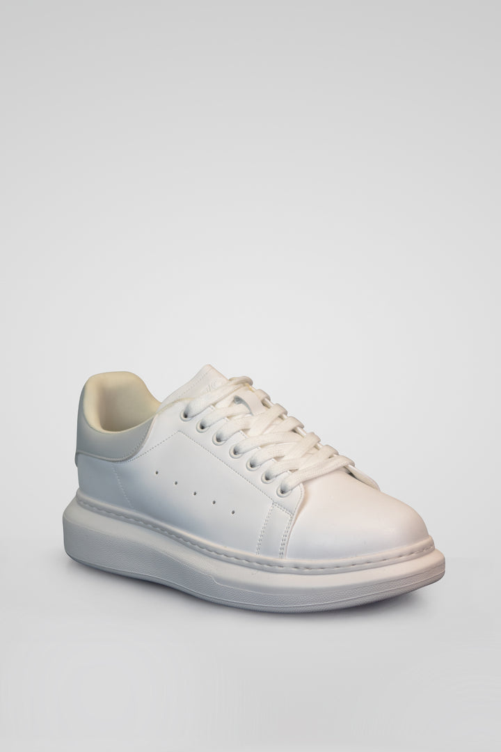 HOMEM- TÉNIS BRANCO E CINZA CASUAL NOVO