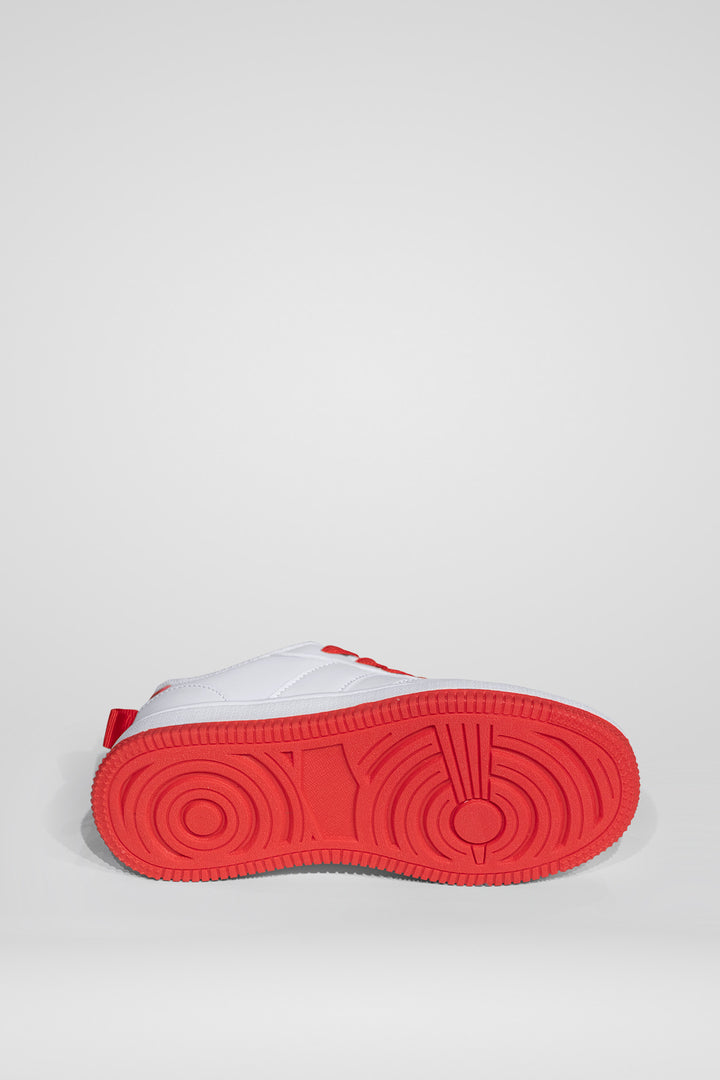 CRIANÇA-TÉNIS BRANCO E VERMELHO NOVO